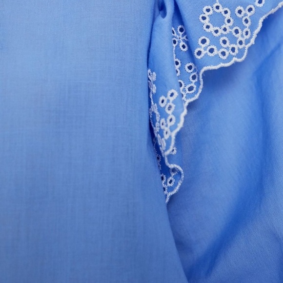 NWT Zara cotton embroidered eyelet blouse - Picture 7 of 13